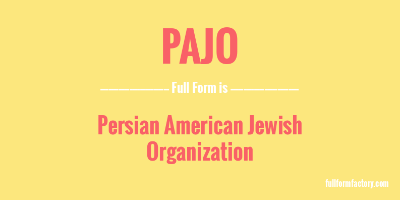 pajo-full-form