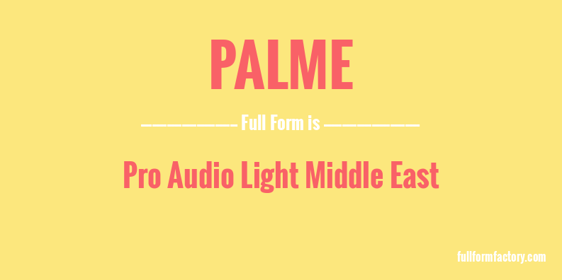 palme-full-form