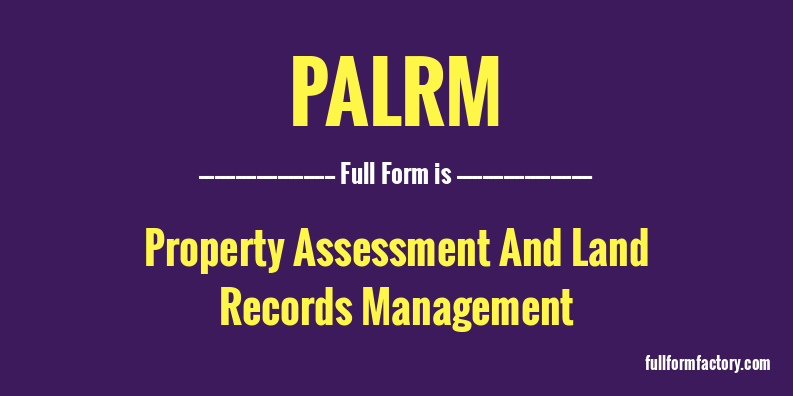 palrm-full-form