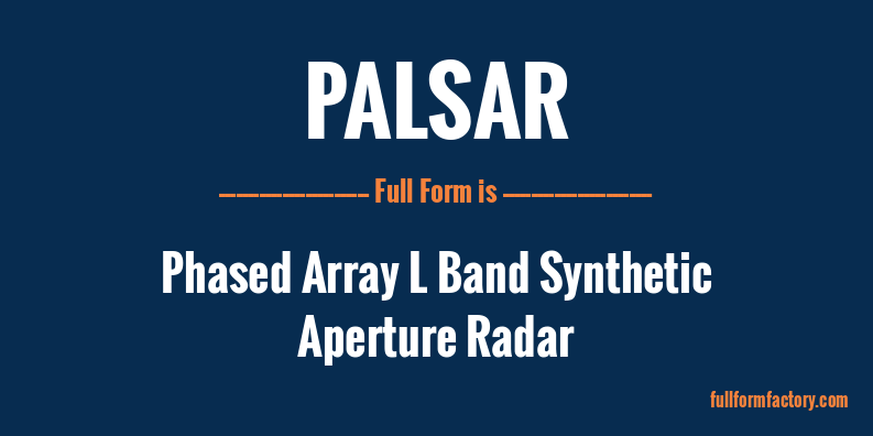 palsar-full-form