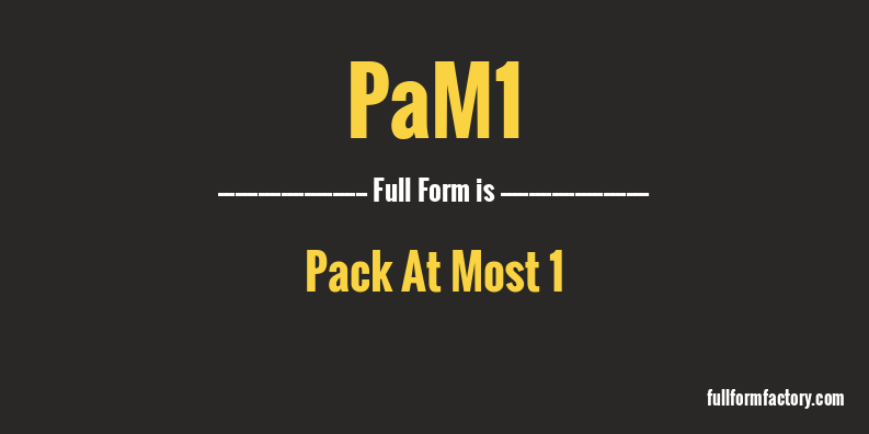 pam1-full-form