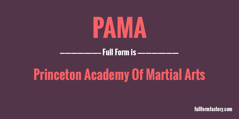 pama-full-form