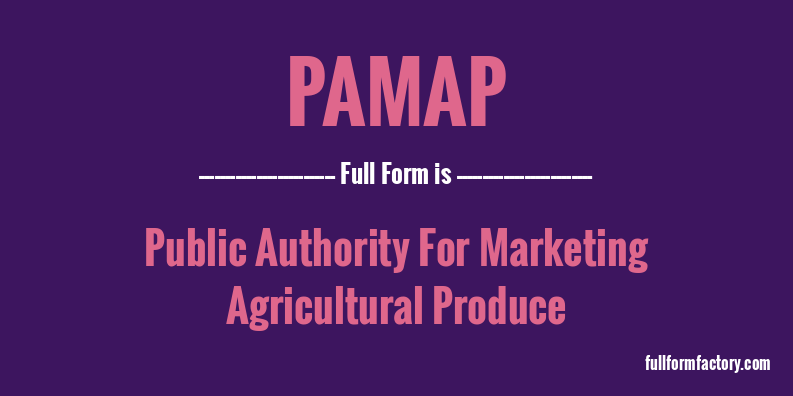 pamap-full-form