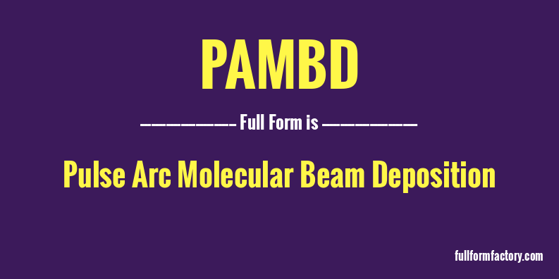 pambd-full-form