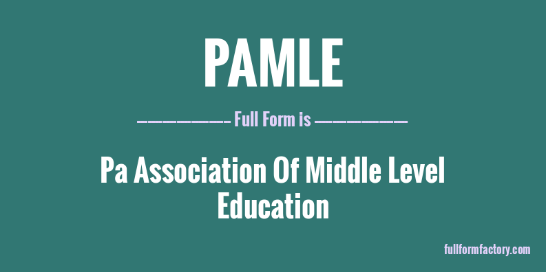pamle-full-form