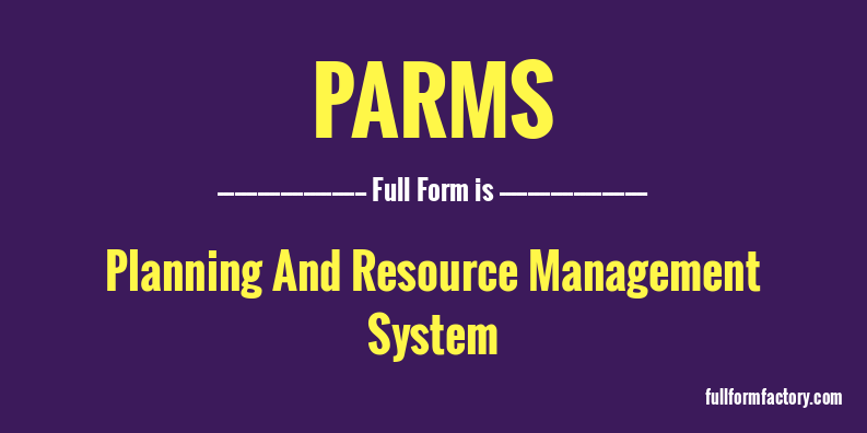 parms-full-form
