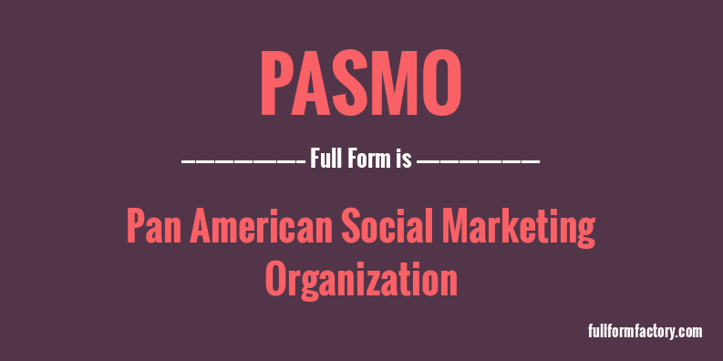 pasmo-full-form