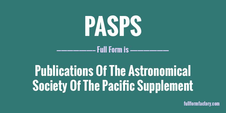 pasps-full-form