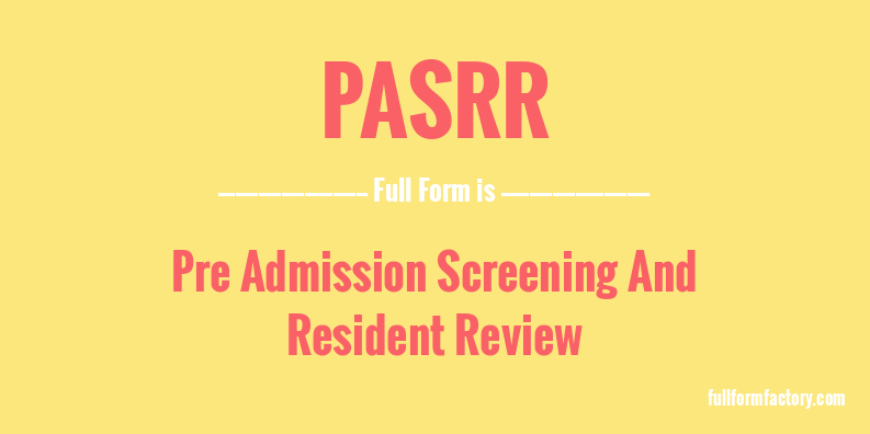 pasrr-full-form