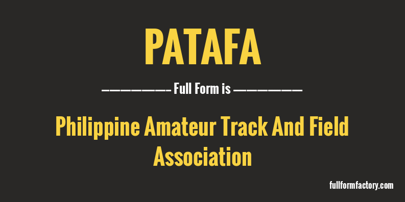 patafa-full-form