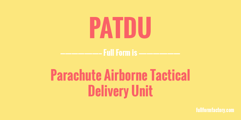 patdu-full-form
