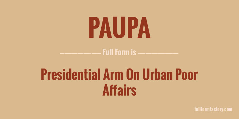 paupa-full-form