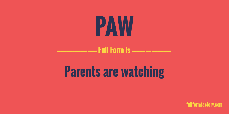 paw-full-form