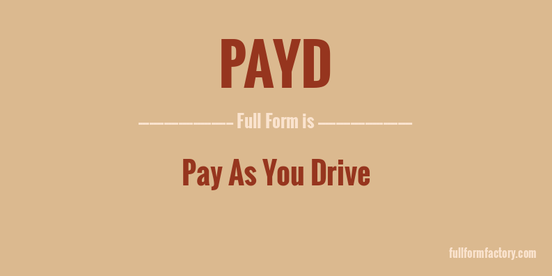 payd-full-form
