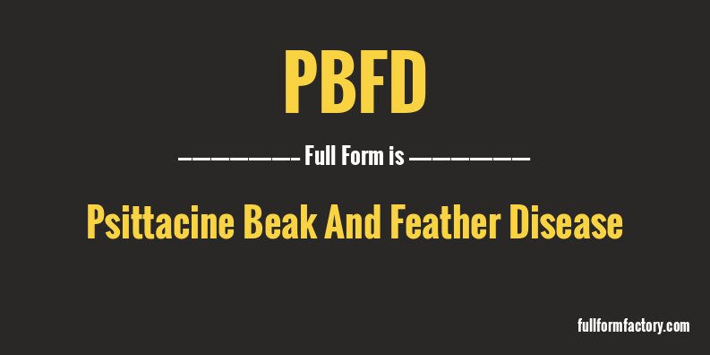 pbfd-full-form