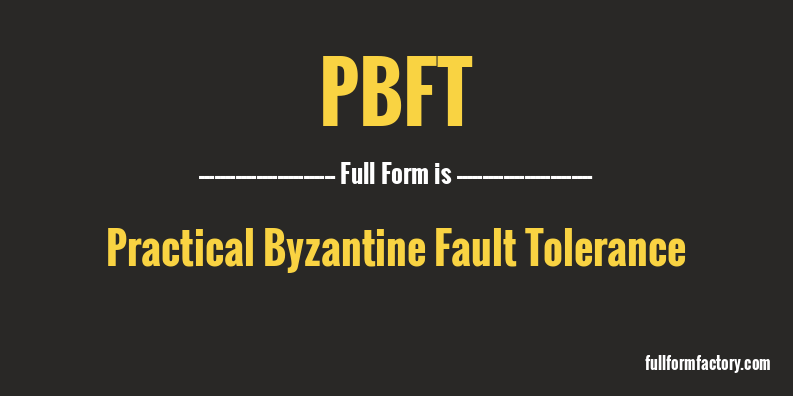 pbft-full-form