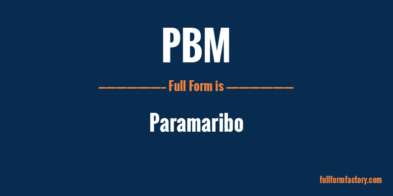 pbm-full-form