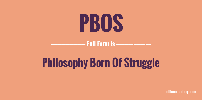 pbos-full-form