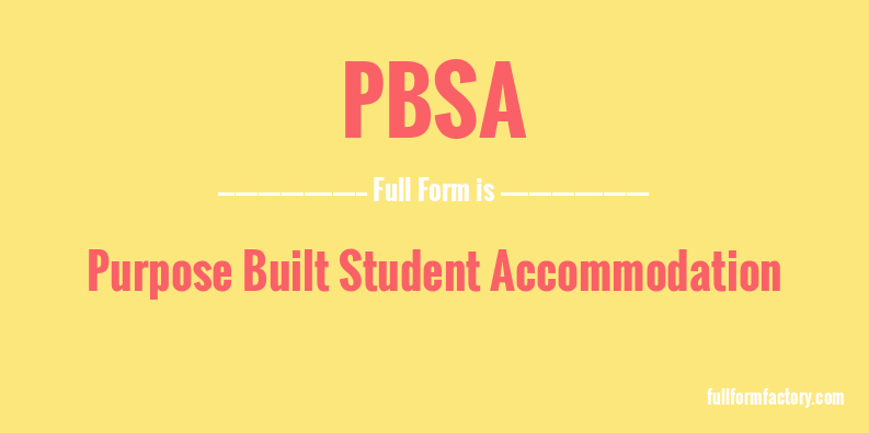 pbsa-full-form