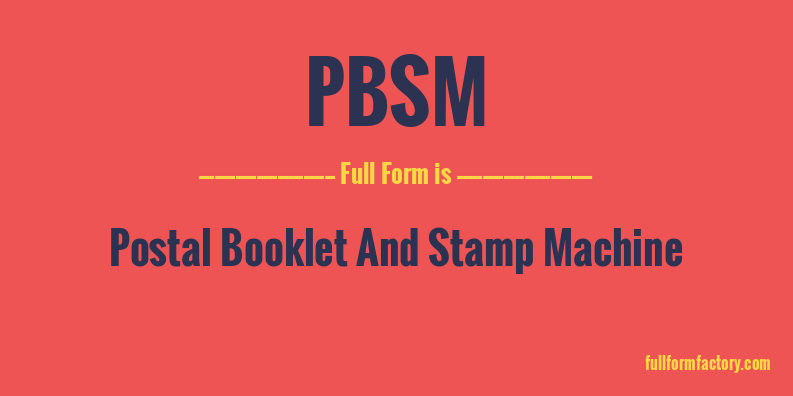 pbsm-full-form