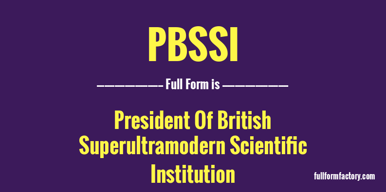 pbssi-full-form
