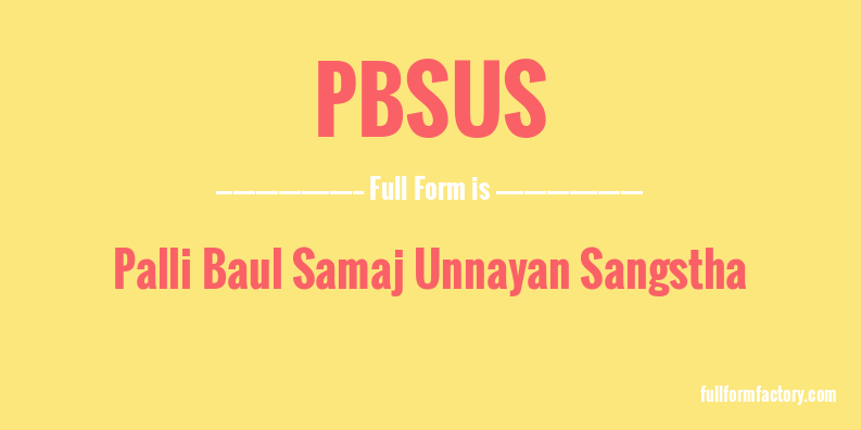 pbsus-full-form