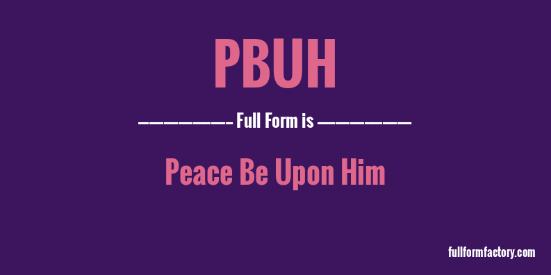 pbuh-full-form