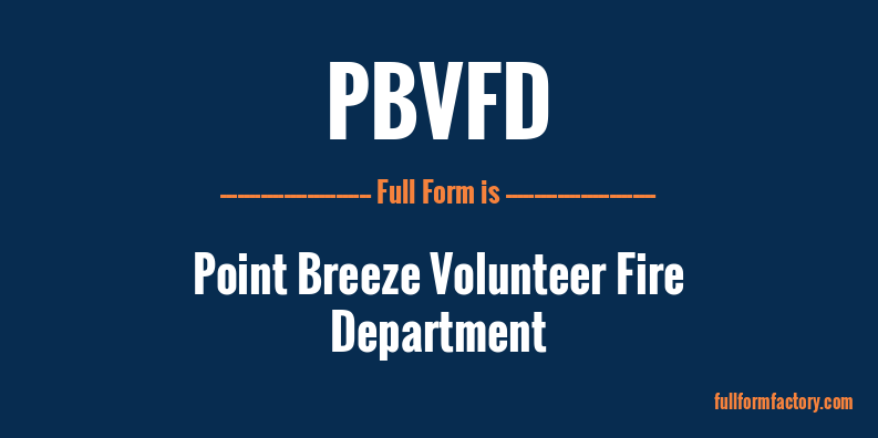 pbvfd-full-form