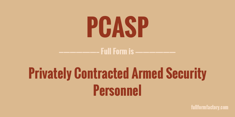 pcasp-full-form