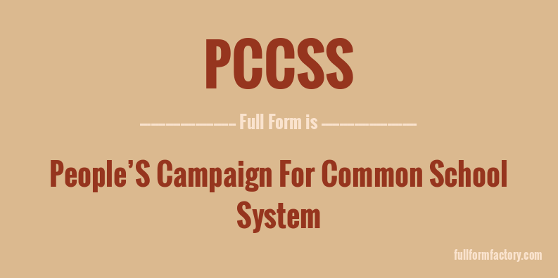 pccss-full-form