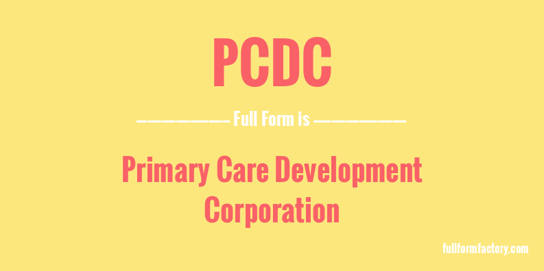 pcdc-full-form