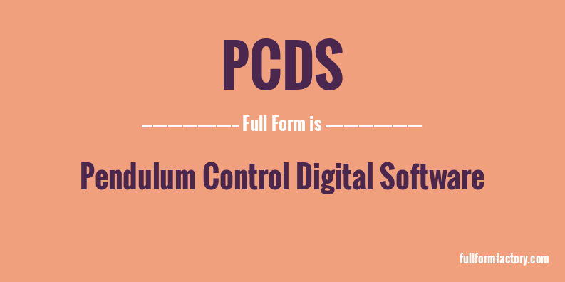pcds-full-form