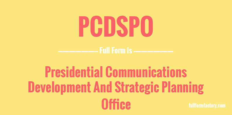 pcdspo-full-form