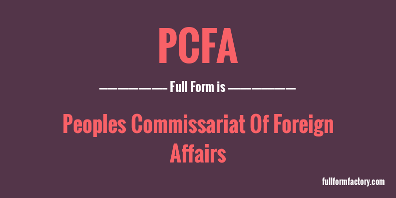 pcfa-full-form