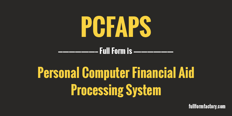 pcfaps-full-form