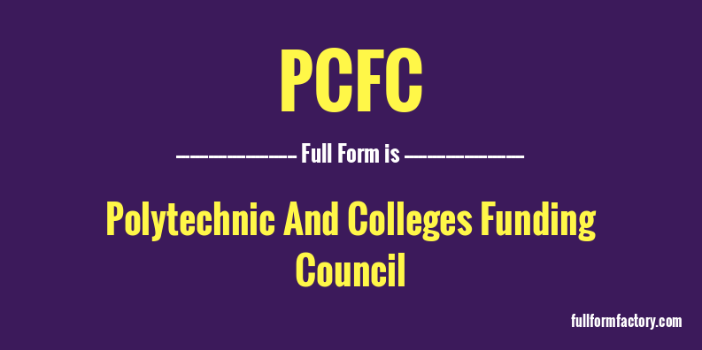 pcfc-full-form