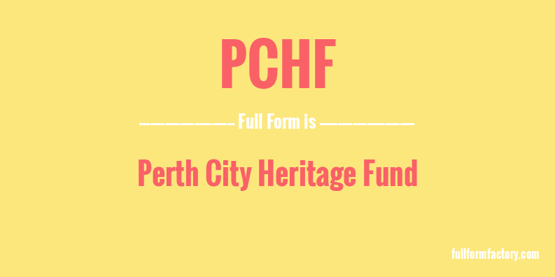 pchf-full-form