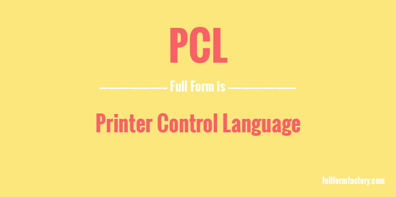 pcl-full-form