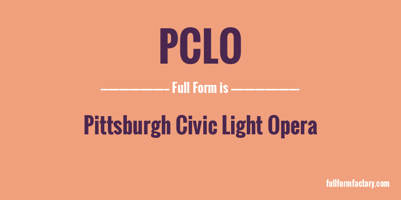 pclo-full-form