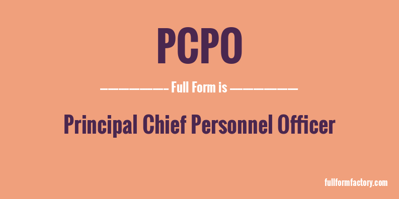 pcpo-full-form