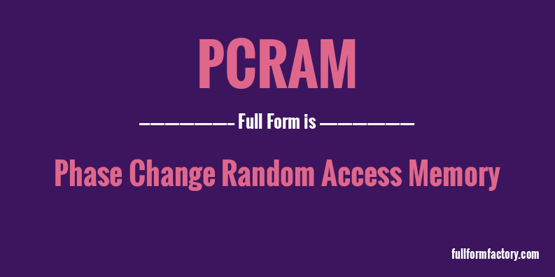 pcram-full-form