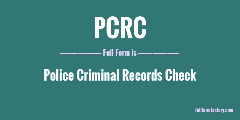 pcrc-full-form