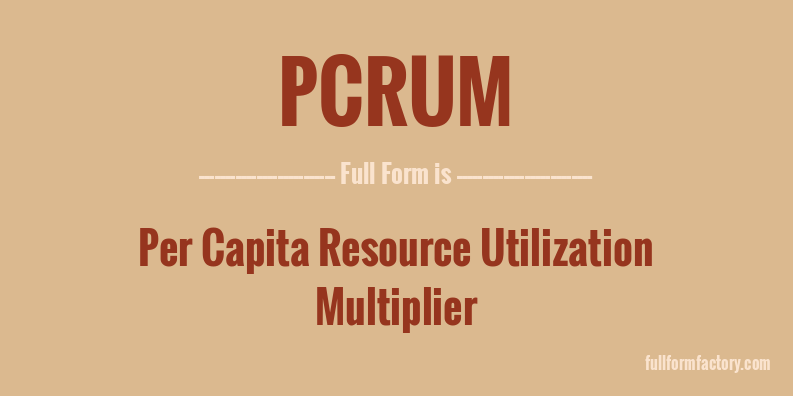 pcrum-full-form