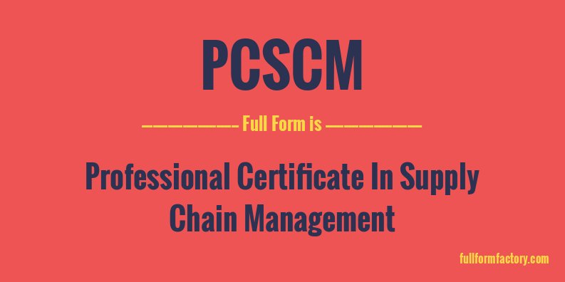 pcscm-full-form