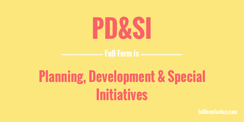 pd&si-full-form