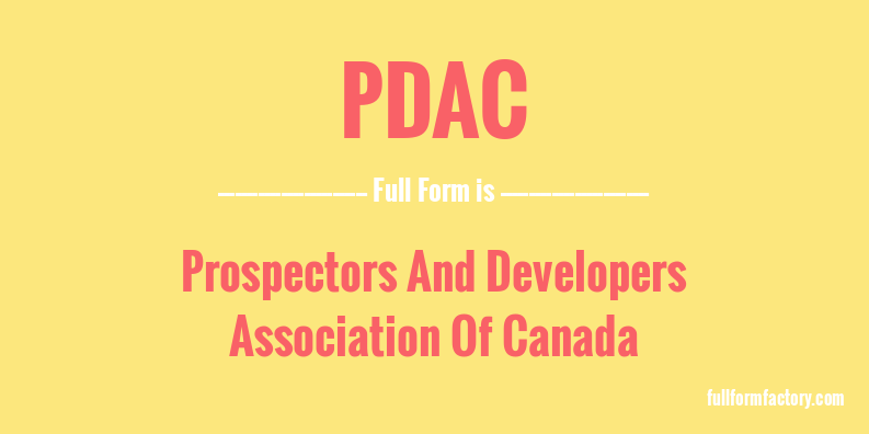 pdac-full-form