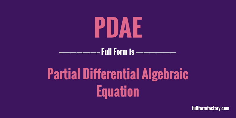 pdae-full-form