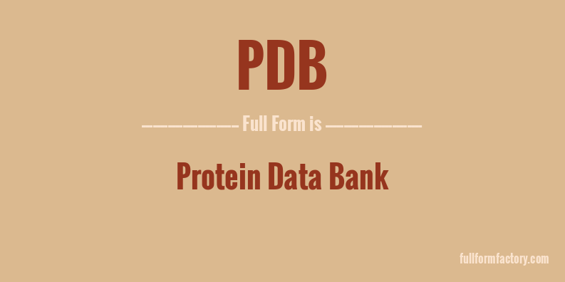 pdb-full-form
