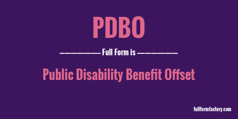pdbo-full-form