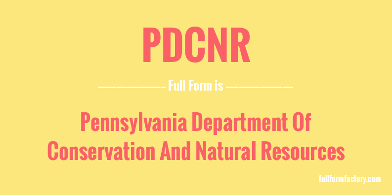 pdcnr-full-form